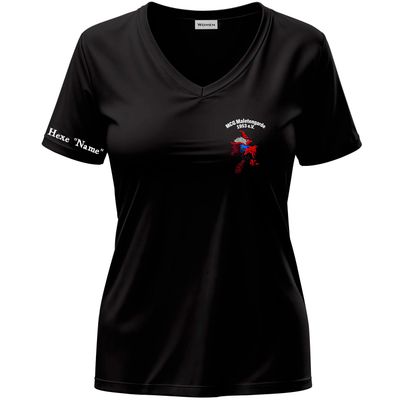 MCG Maletengarde 1953 e. V. - Hexe mit Ärmeldruck T-Shirt (Damen)