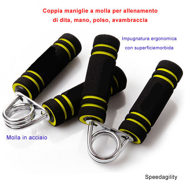 Coppia Maniglie a Molla per Mani Coppia Maniglie a Molla per Mani