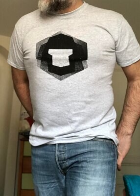 [T-SHiRT] GRAND SiNGE "logo original" 100 % coton GRiS