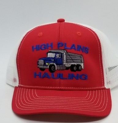 Dump Truck Design Adjustable Custom Hat - 44 Hat Colors Available!!!