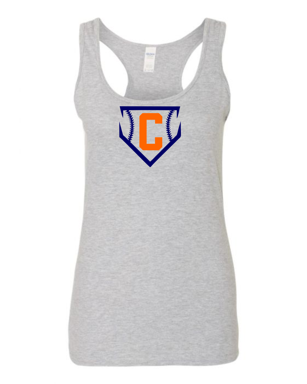 Women’s Cotton Racerback Tank - 3 colors, Color: Gray