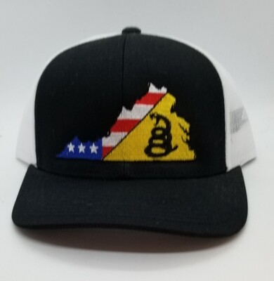 Don't Tread on Me VA Flag Hat - 4 colors available