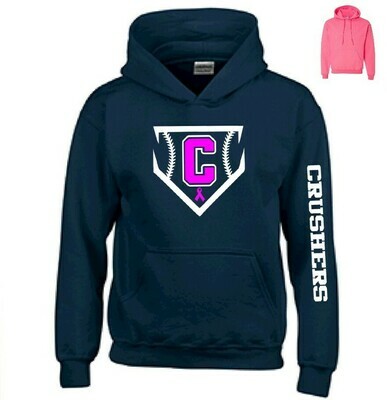 Breast Cancer Month Cotton Hooded Sweatshirt - Adult & Youth
