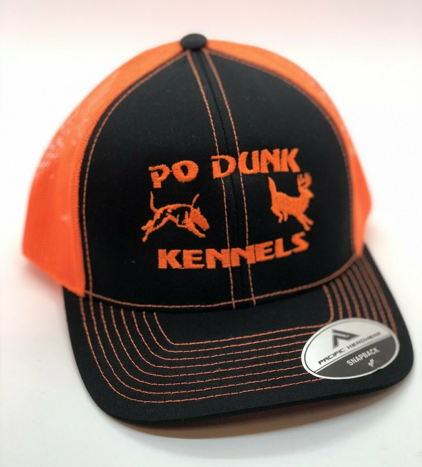 Dog Running Deer Adjustable Custom Hat - Many Hat Colors Available!!!