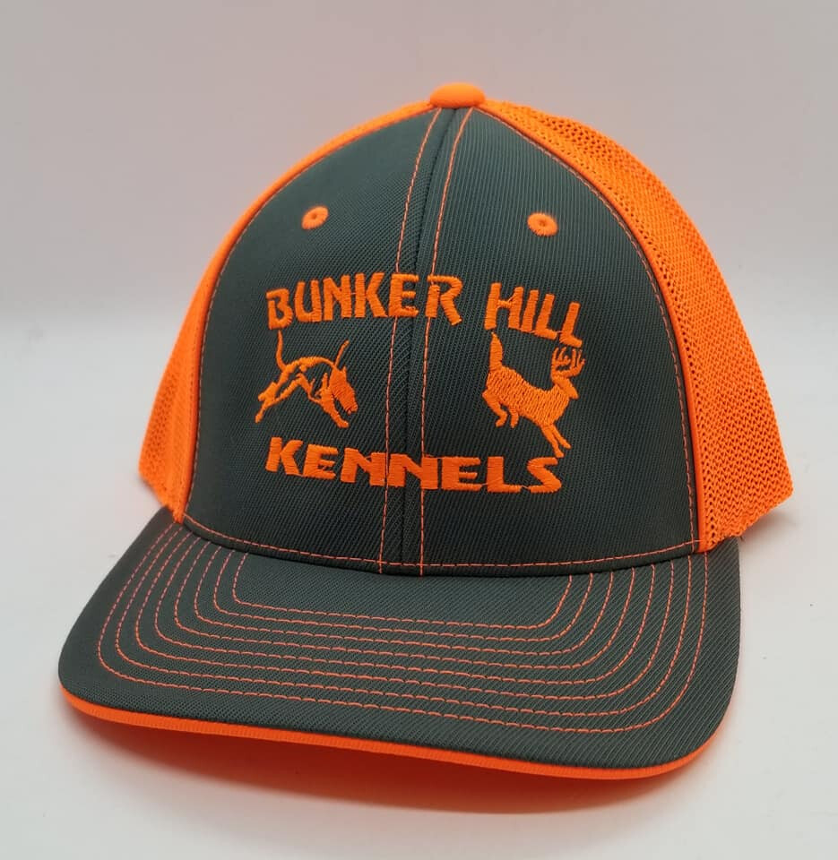 Dog Running Deer - Flex Fit Custom Hat