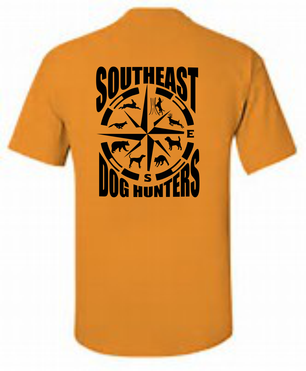 Orange Southeast Dog Hunters Short-Sleeved T-Shirt - Youth and Adult Sizes