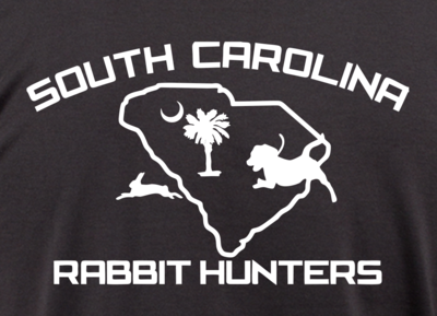 Black SC Rabbit Hunters Short-Sleeved T-Shirt - Youth and Adult Sizes