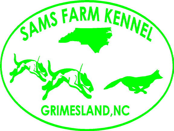 DOGS RUNNING FOX - Set of Two 6.5&quot; Custom Decals - 7 Colors &amp; All States Available, Color: Neon Green