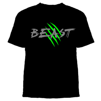 Black Beast Short-Sleeved Cotton T-shirt - Adult & Youth