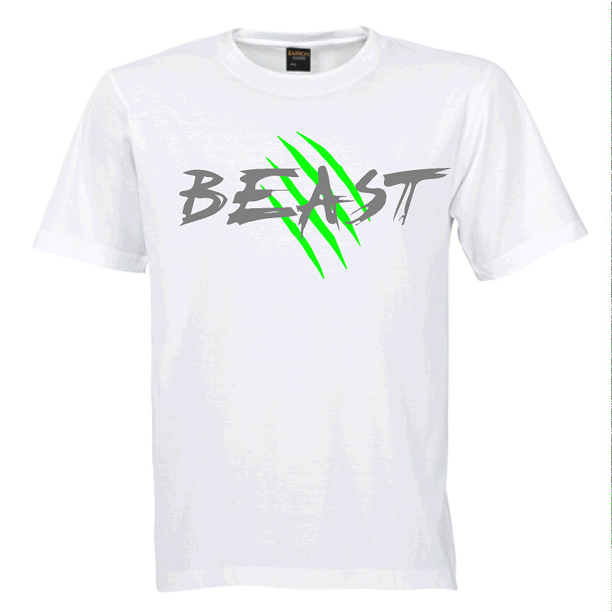 White Beast Short-Sleeved Cotton T-shirt - Adult &amp; Youth