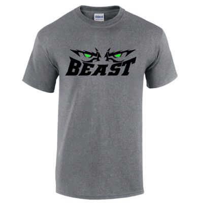 Gray Beast Short-Sleeved Cotton T-shirt - Adult & Youth