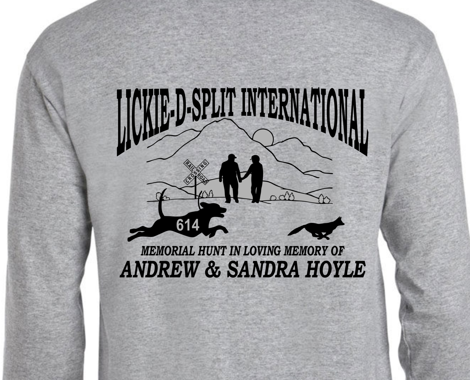 Lickie-D-Split International - Long Sleeve Cotton T-Shirt - Adult & Youth