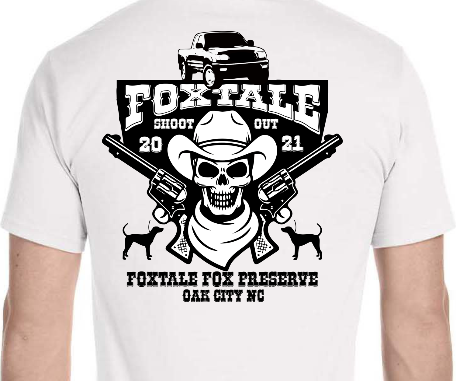 Fox Tale Shootout - Short Sleeve Cotton T-Shirt - Youth and Adult Sizes