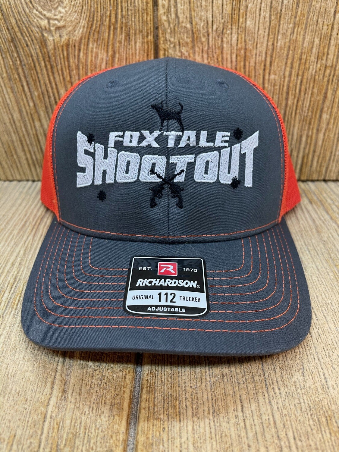 Fox Tale Shootout Adjustable Hat - Graphite/Orange