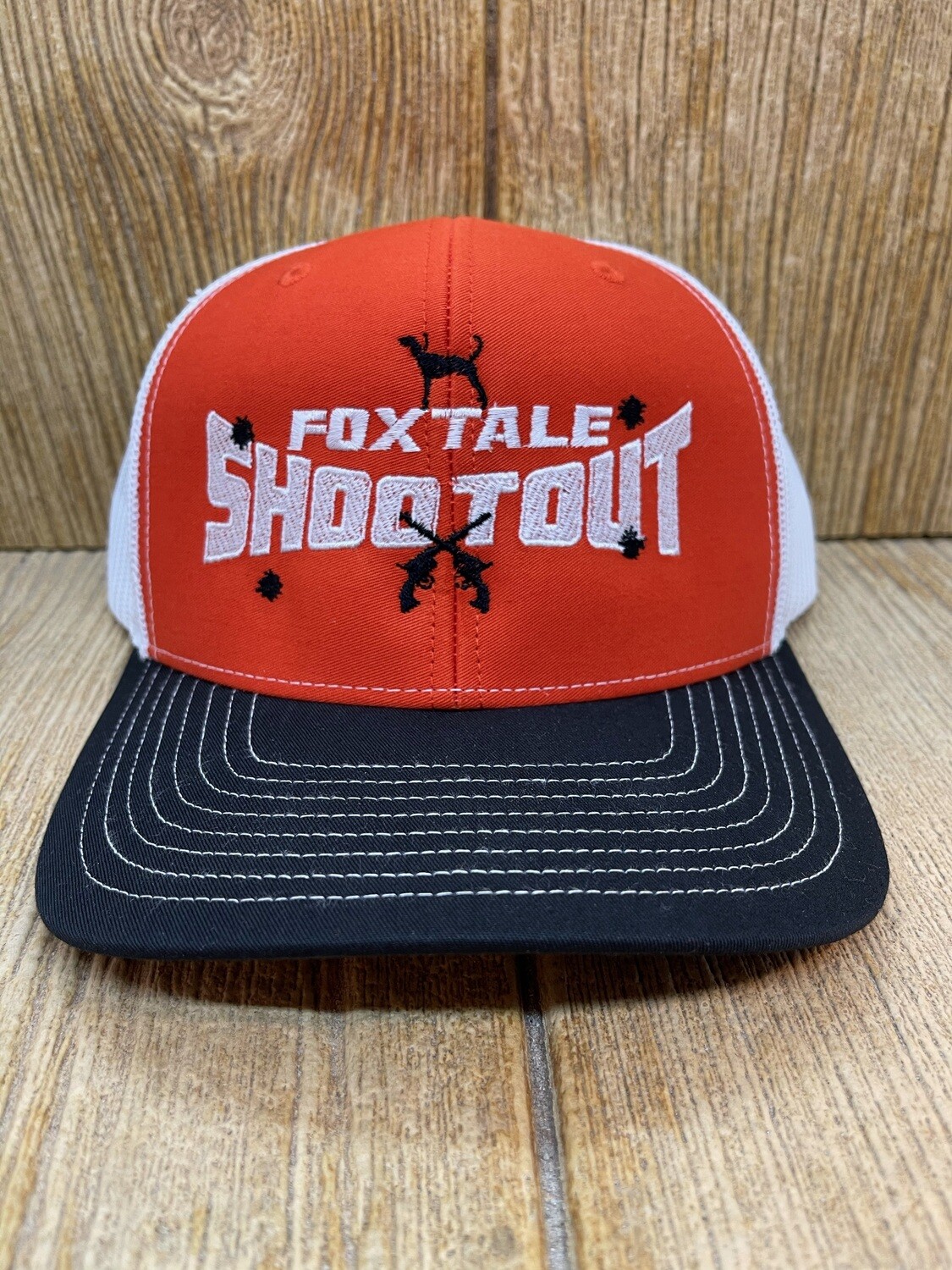 Fox Tale Shootout Adjustable Hat - Orange/Black/White