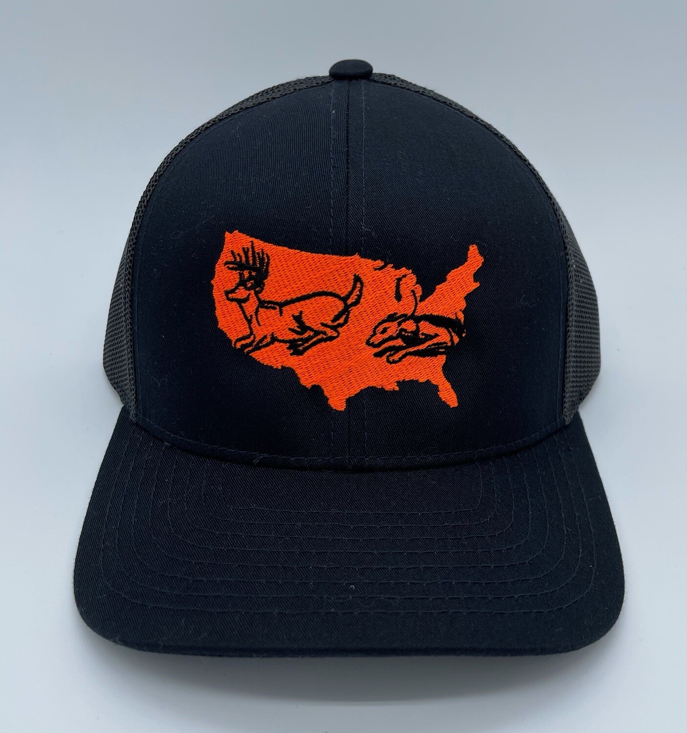US Running Dog + Deer - Snap Back Custom Hat