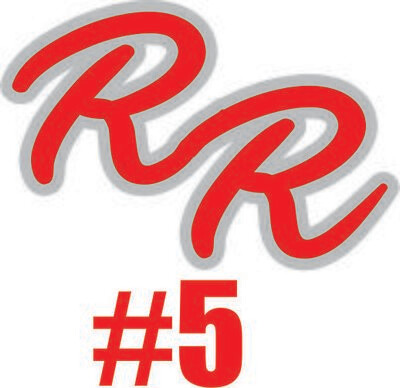 River Rats 5" Window Decal - Customization with Player Number (Optional)