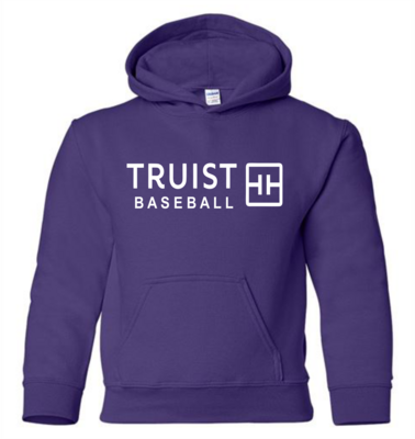 Purple Hooded Cotton Sweatshirt - Adult & Youth - Add Player Name & Number on Back (Optional)