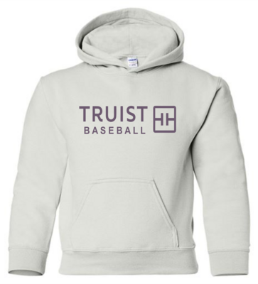 White Hooded Cotton Sweatshirt - Adult & Youth - Add Player Name & Number on Back (Optional)