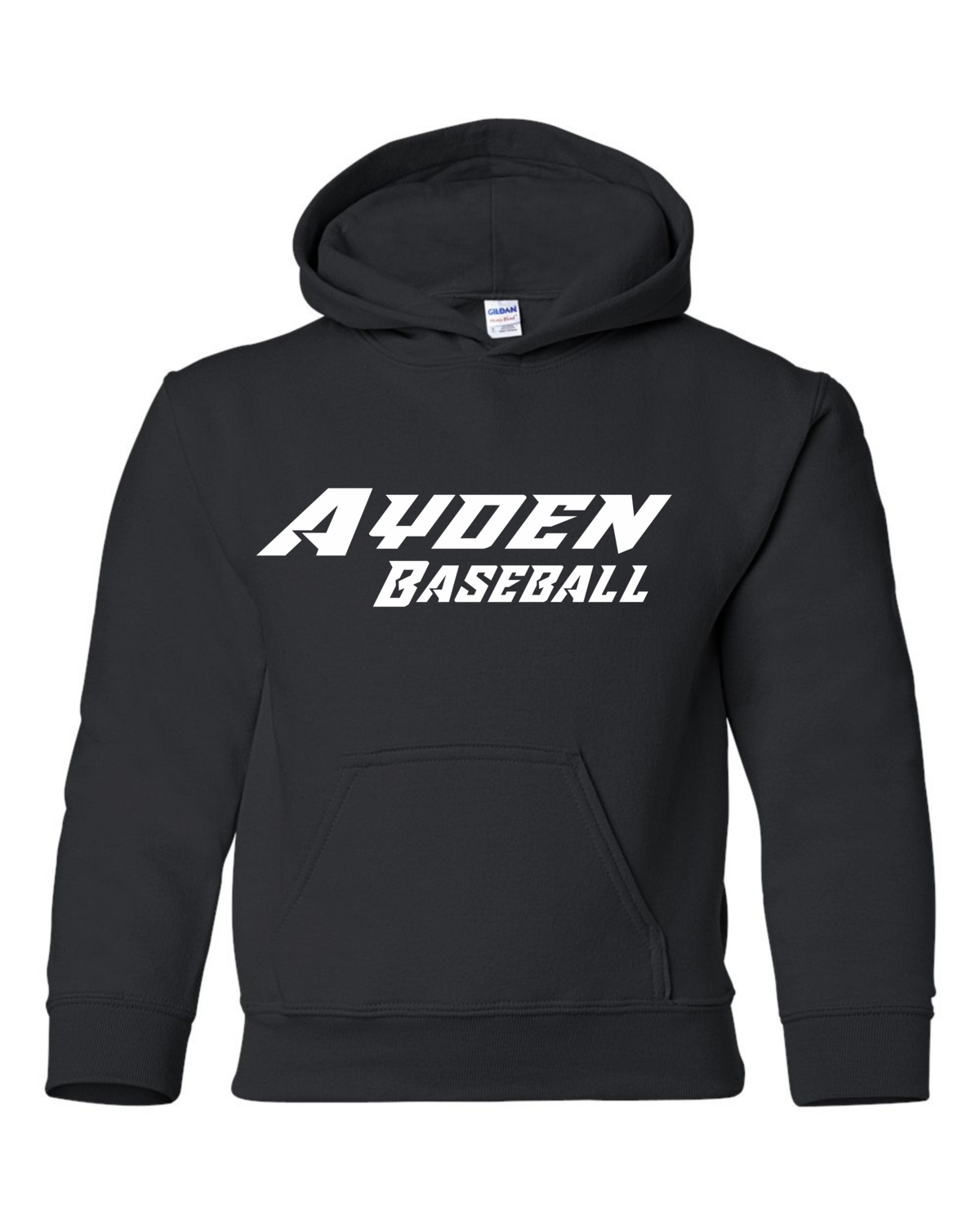 Ayden Baseball Hoodie - Adult &amp; Youth, Color: Black