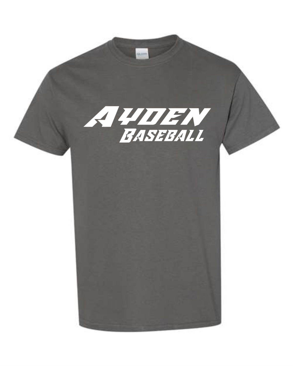 Ayden Baseball Short-Sleeve Performance T-shirt - Adult &amp; Youth, Color: Charcoal Gray