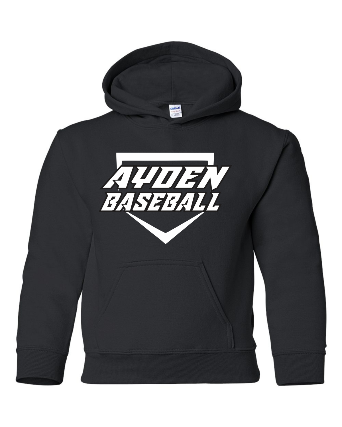 &quot;Base&quot; Hoodie - Adult &amp; Youth, Color: Black
