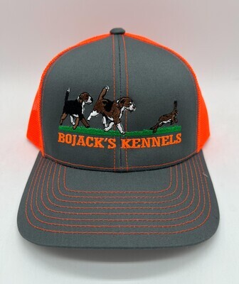 Beagles Running Rabbit II - Adjustable Custom Hat - Many Hat Colors Available!!!