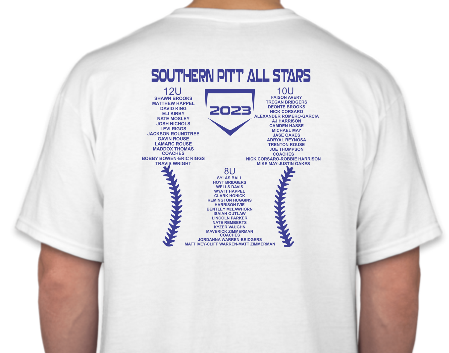 Short Sleeve Performance T-Shirt with Roster