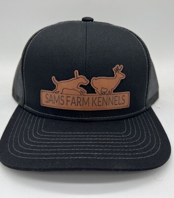 Dog Running Deer Custom Patch - Snap Back Hat