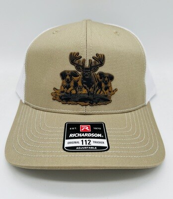 Dogs Running Buck - Snap Back Patch Hat