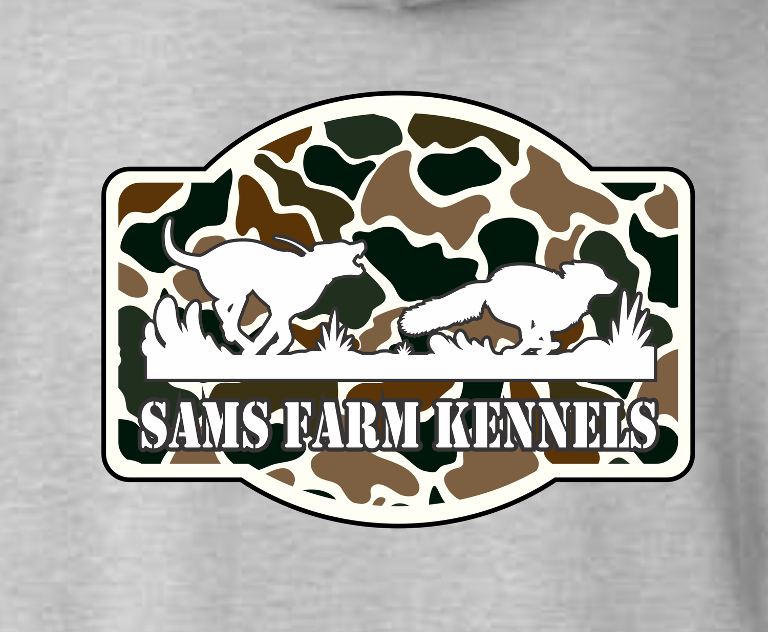 Camo Dog Running Fox