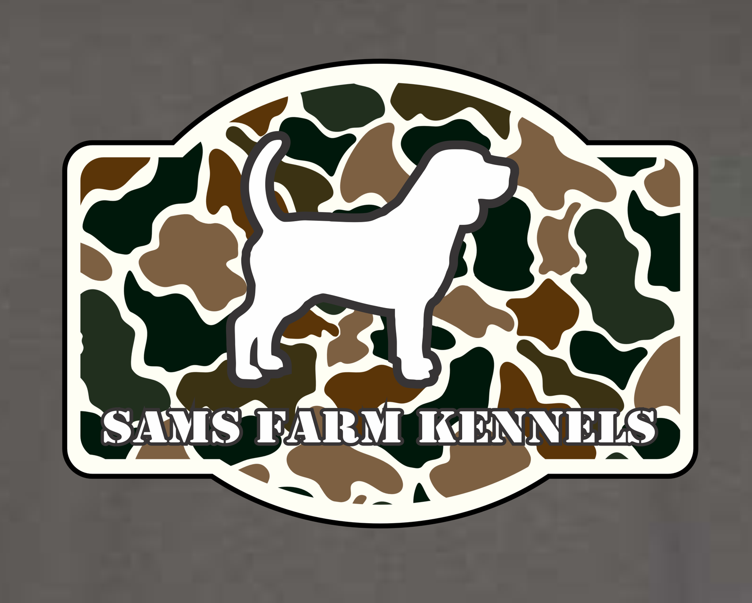 Camo Beagle - Short or Long Sleeve Custom Shirt