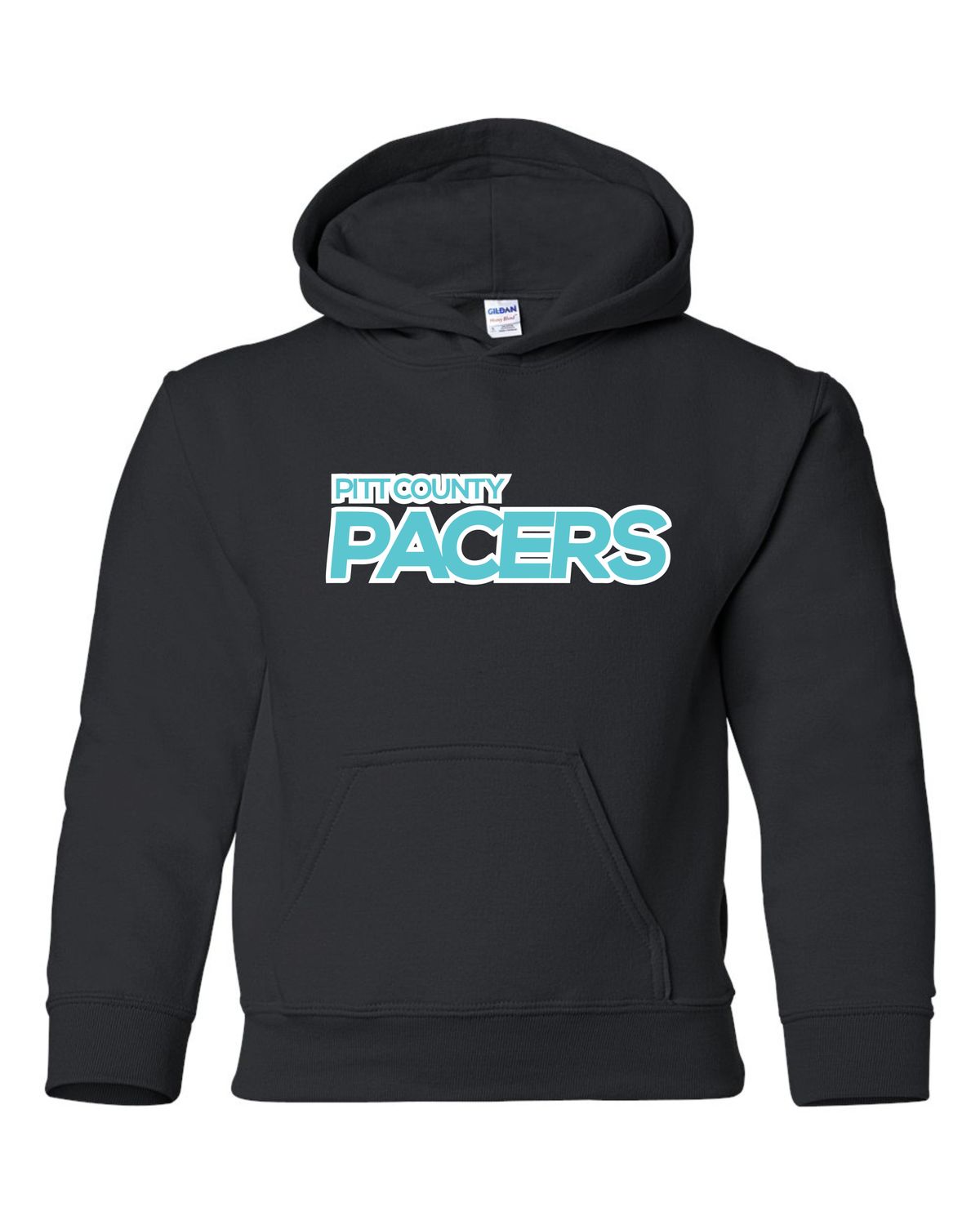 Black Hooded Cotton Sweatshirt - Adult &amp; Youth