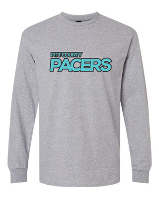 Gray Long Sleeve Cotton T-Shirt - Adult &amp; Youth