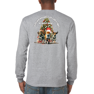 Gray Long Sleeve Cotton T-Shirt - Youth &amp; Adult