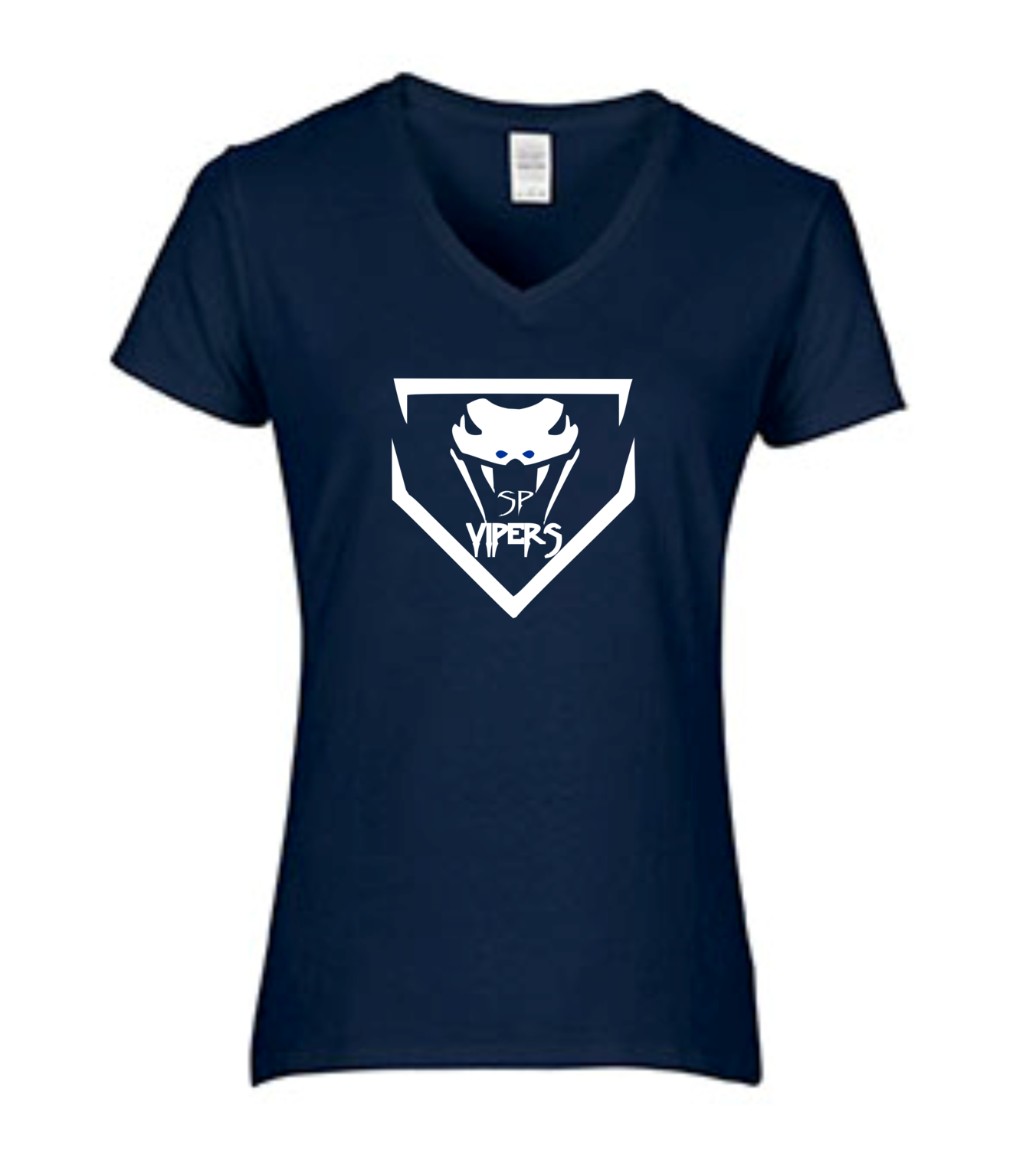 Women&#39;s V-Neck Short Sleeve Performance T-Shirt - Available in 2 colors, Color: Navy
