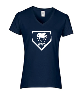Women's V-Neck Short Sleeve Cotton T-Shirt - Available in 2 colors