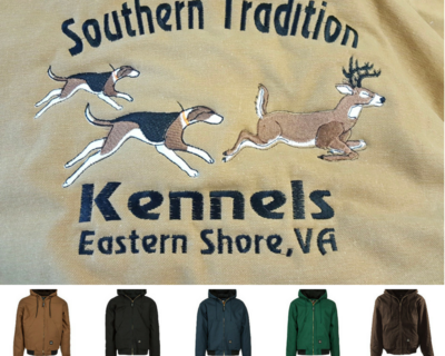 Dogs Running Deer Custom Kennel Coat