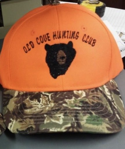 Bear Head Design Adjustable Custom Hat - 44 Hat Colors Available!!!