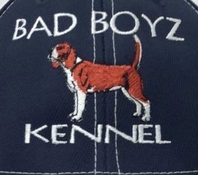 Benching Red Beagle Design Adjustable Custom Hat - 44 Hat Colors Available!!!