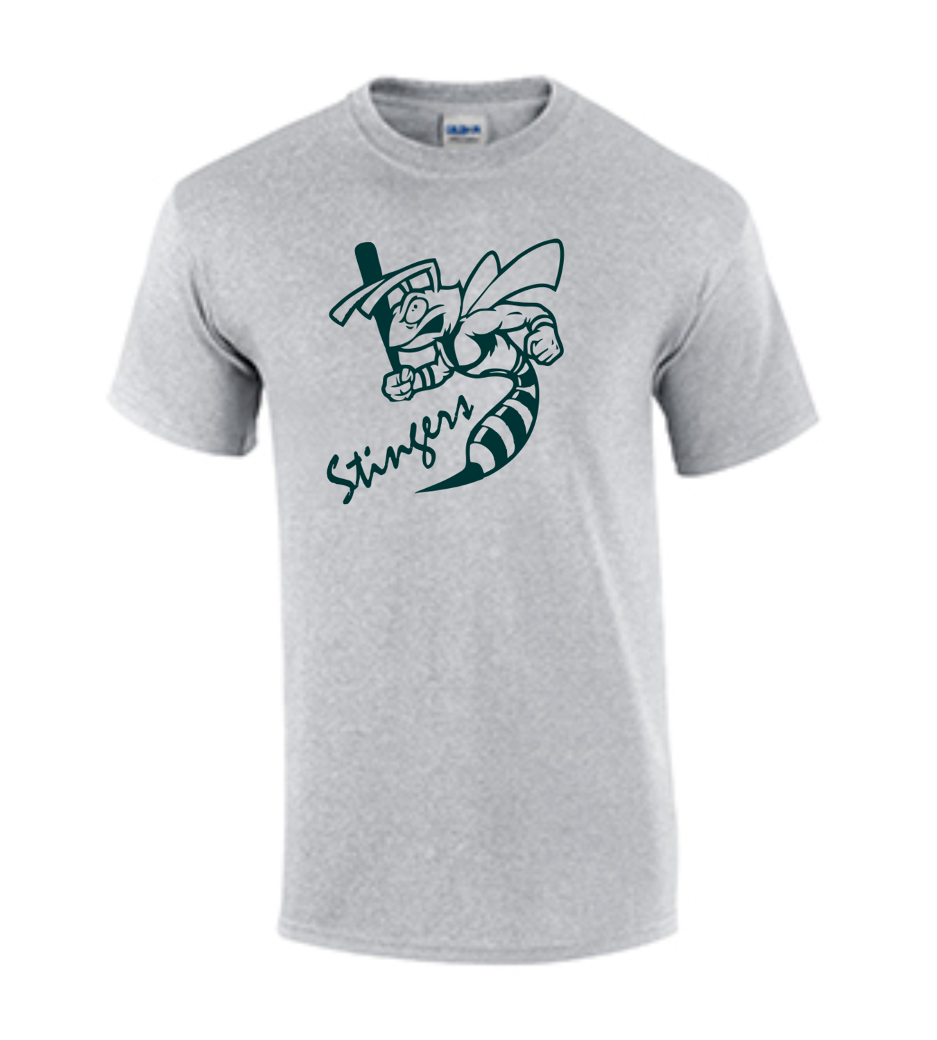 Short Sleeve Performance T-Shirt w/ Name &amp; Number (Optional) - Adult &amp; Youth - 2 Colors Available, Color: Gray