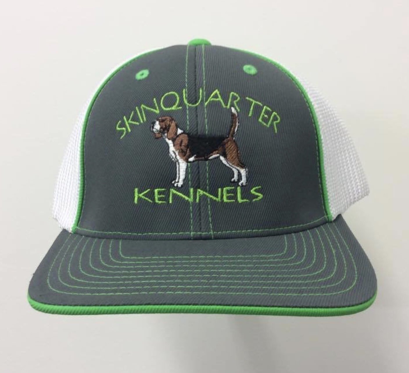 Benching Tri-Beagle Design Flex Fit Custom Hat - 68 Hat Colors Available