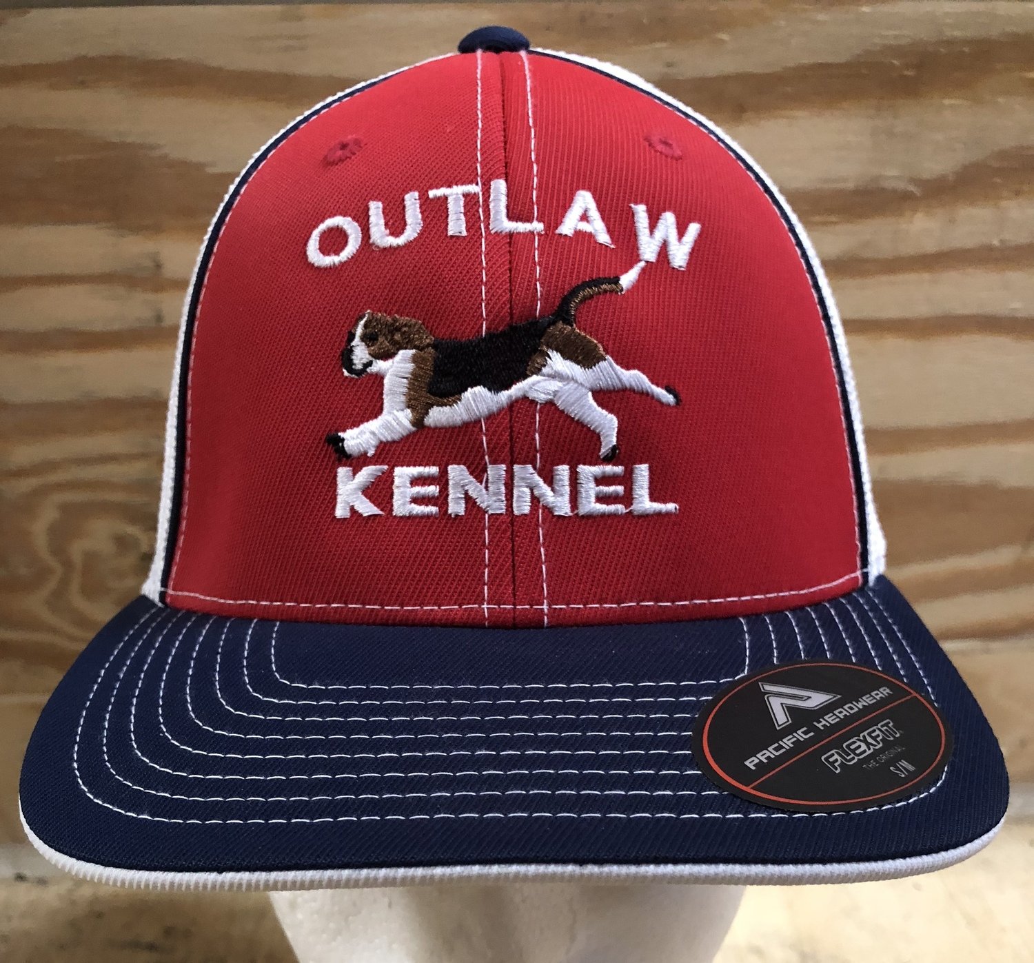 Running Tri-Beagle Design Adjustable Custom Hat - 44 Hat Colors Available!!!