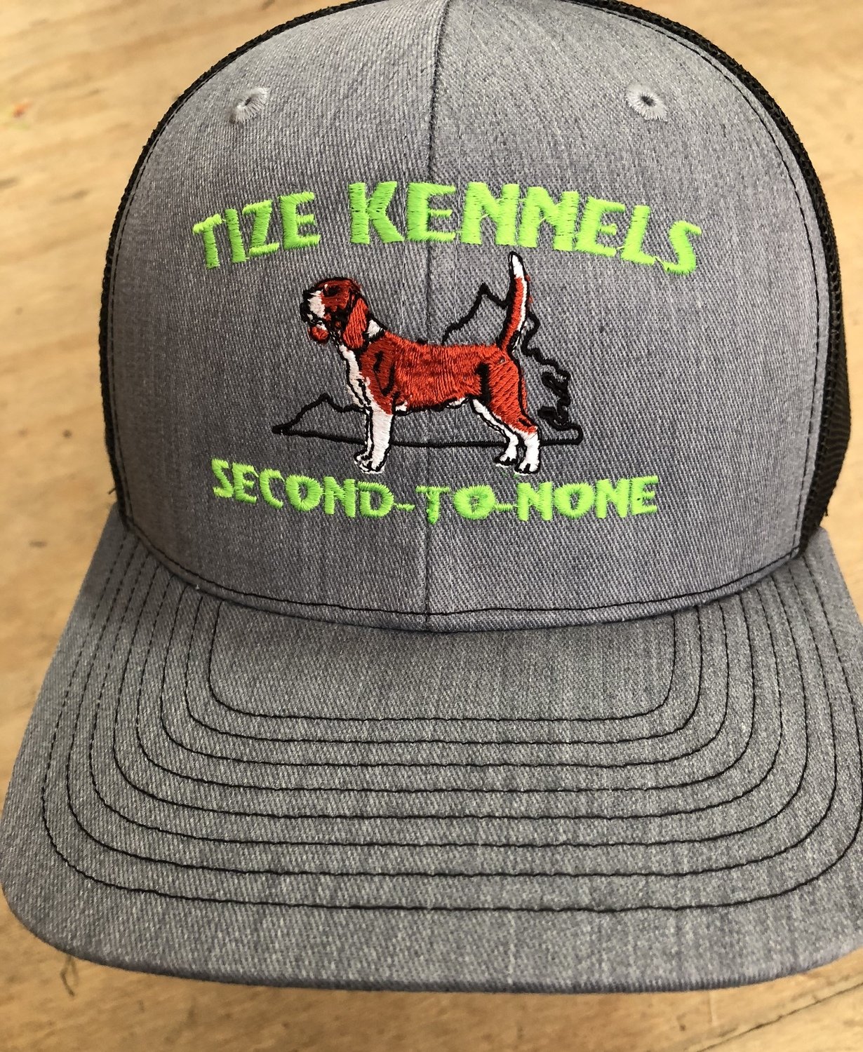 Benching Red Beagle with State Flex Fit Custom Hat - All 50 States & 68 Hat Colors Available!!!