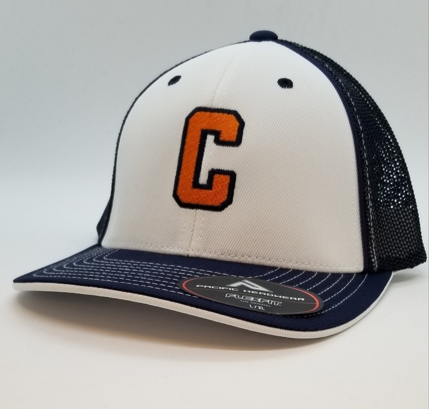 Navy & White Carolina Crushers Flex-Fit Hat
