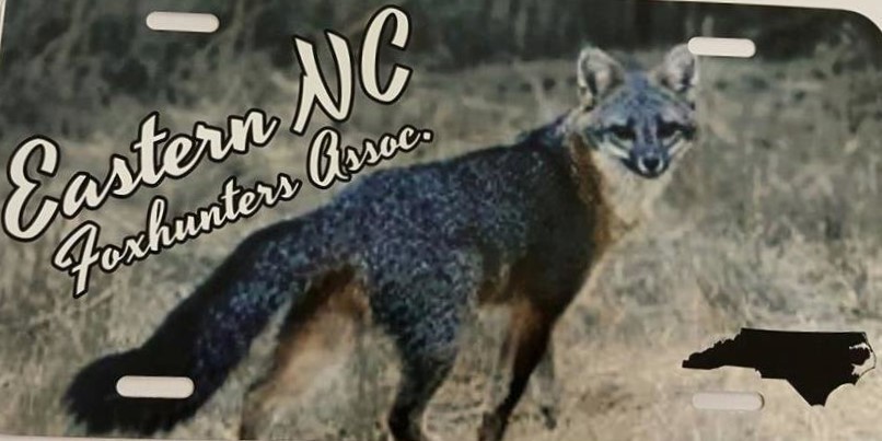 Fox Hunter License Plate