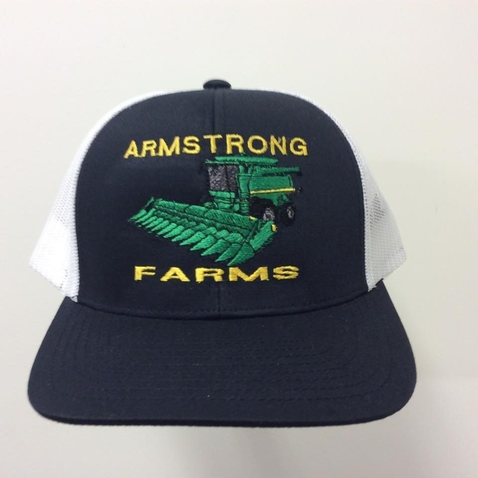 Combine Farm Design Flex Fit Custom Hat - 68 Hat Colors Available!!!