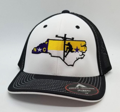 NC Lineman Flex Fit Hat - Purple/Gold