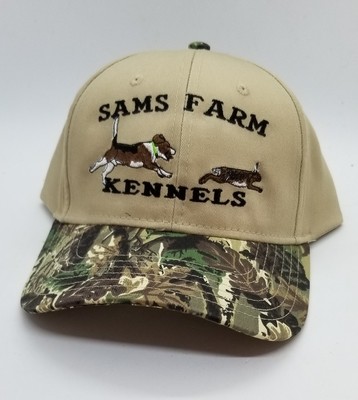 Beagle Running Rabbit Color Design Flex Fit Custom Hat - 68 Hat Colors Available!!!