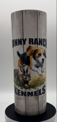 Custom Beagle + Rabbit Tumbler